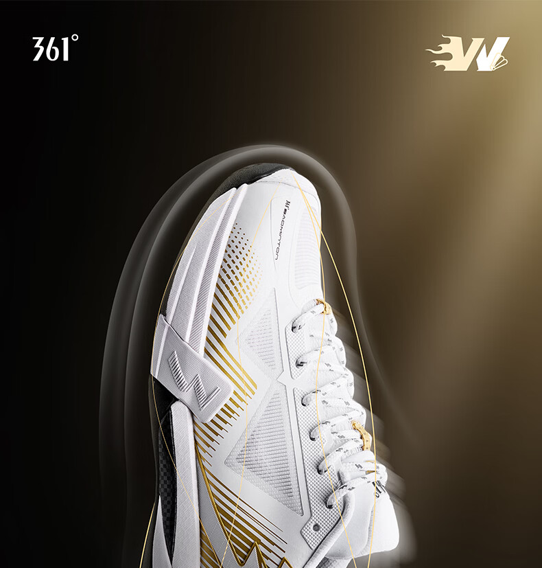 361° Men's Sports Badminton Shoes Winning PRO V2 Professional Shock Absorption Non-Slip Wear-Resistant Training Shoes 672624401-1 1