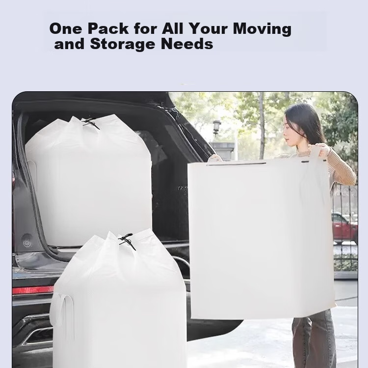 Miaoxinsi Large Capacity Moving Packing Bag Woven Ton Bag Logistics Transfer Organizer Thickened Waterproof Quilt Clothes Packing Tool