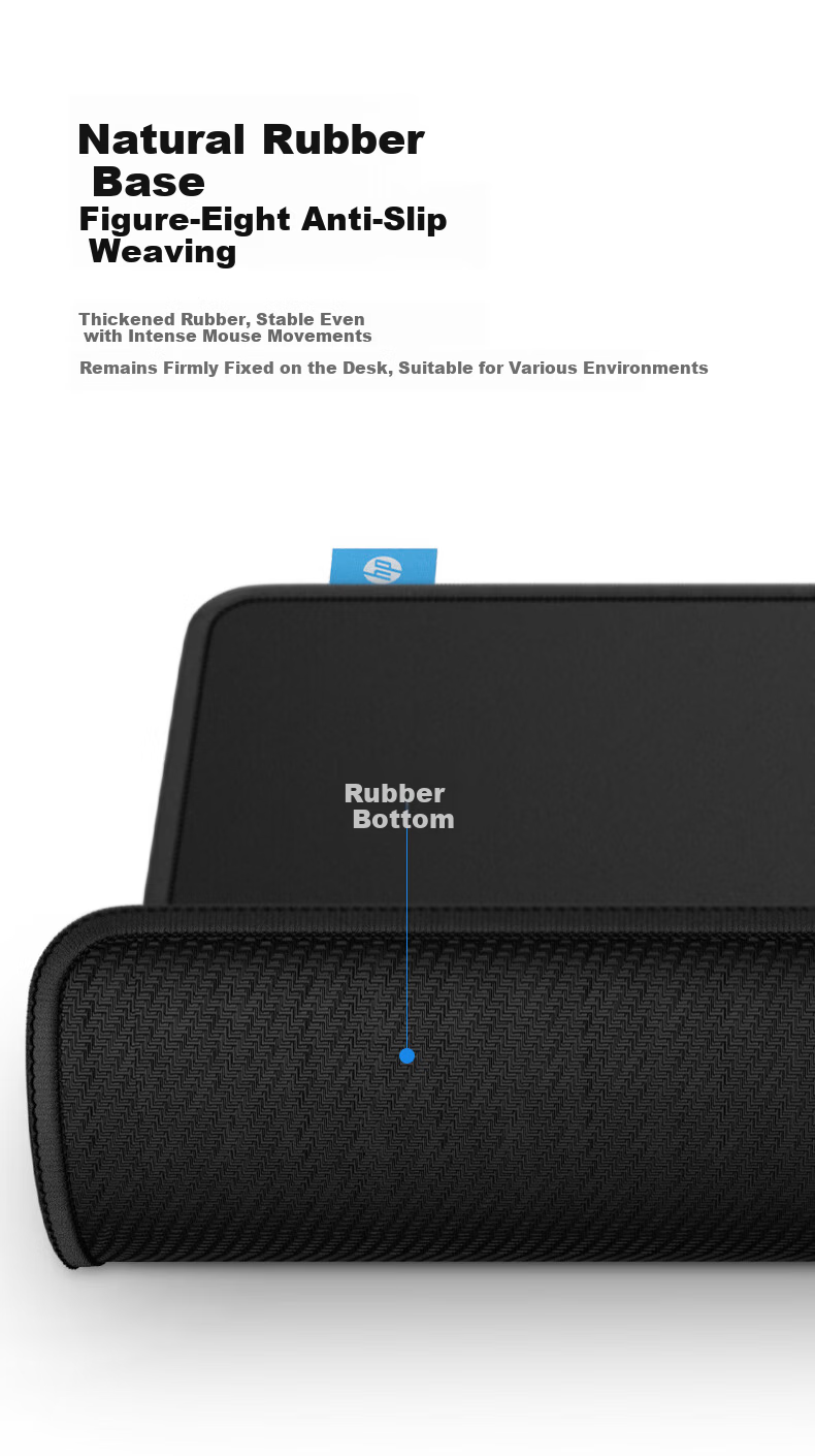 HP PD1 Mouse Pad Gaming FPS Durable Office Home Student Dorm Laptop Thickened Small Desk Mat with Edge Lock 6