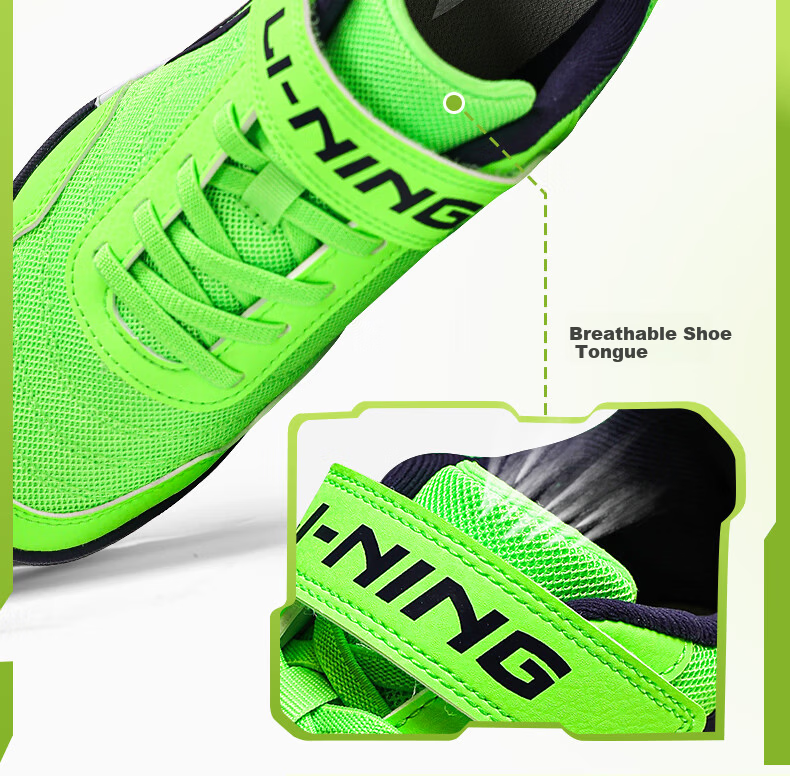 Li-Ning Kids Boys Girls Football Shoes TF Turf Studs Summer Breathable Cleats Youth Primary School Professional Sneakers Age 6-12 Size 35 14
