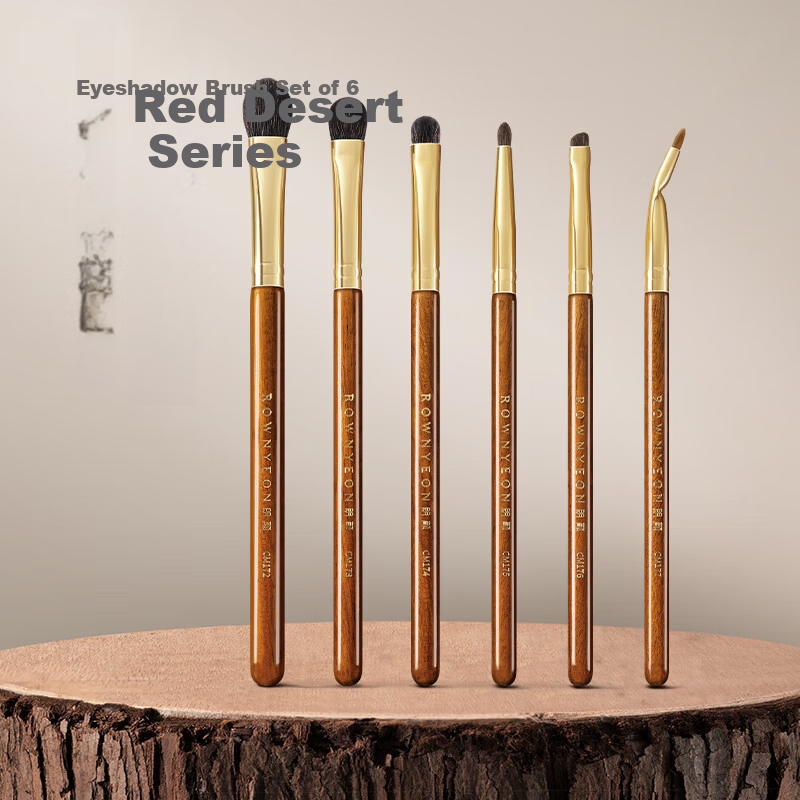 Langyan Makeup Brush Chimo CM172 Eyeshadow Set Squirrel and Goat Hair Blending Highlighting Detailing Eyeliner Under-Eye Brush