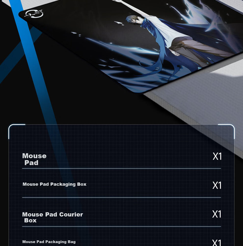 Zhenhuo [Yi Ren Zhi Xia × Zhenhuo Esports] Officially Licensed Co-Branded Professional Gaming Mouse Pad Anime Pendant Wang Ye Battle Pose 490*420*5mm 18