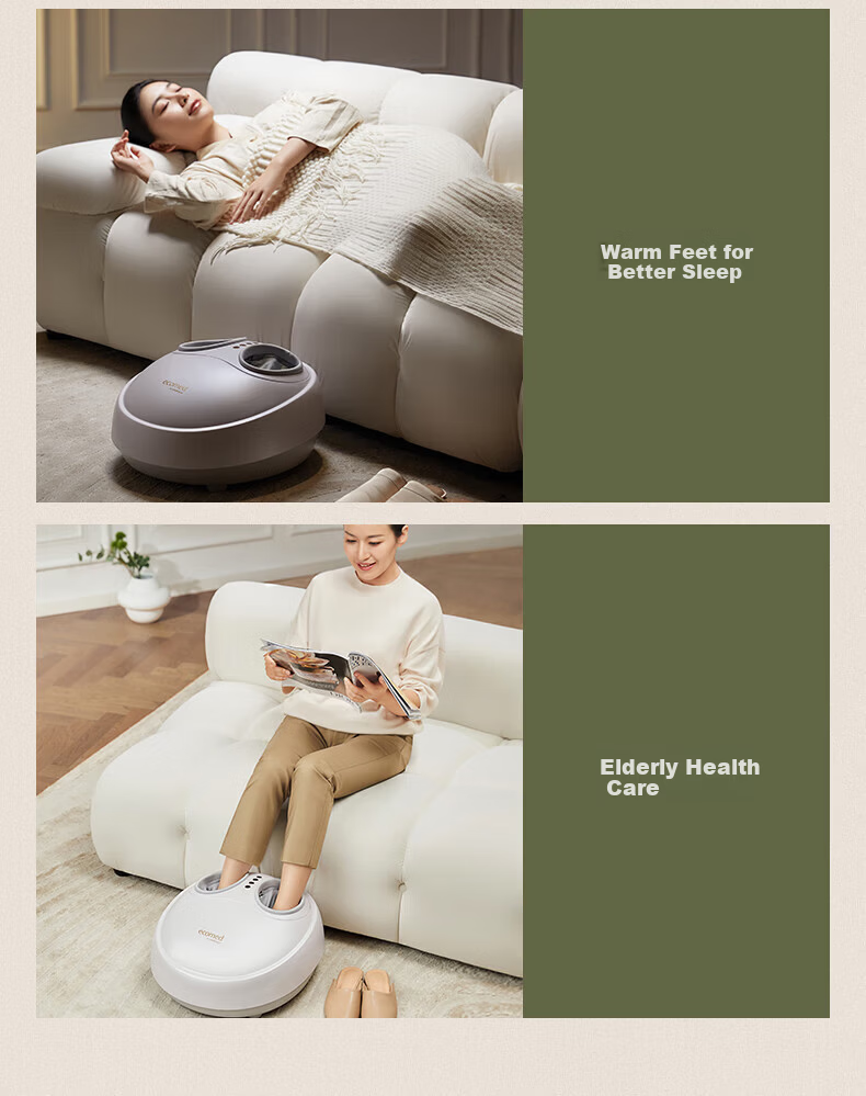 Ecomed German Foot Massager Fully Automatic Kneading Foot Sole Massager Ankle Heat Acupoint Therapy Gift for Parents Elders Practical Birthday Present 7