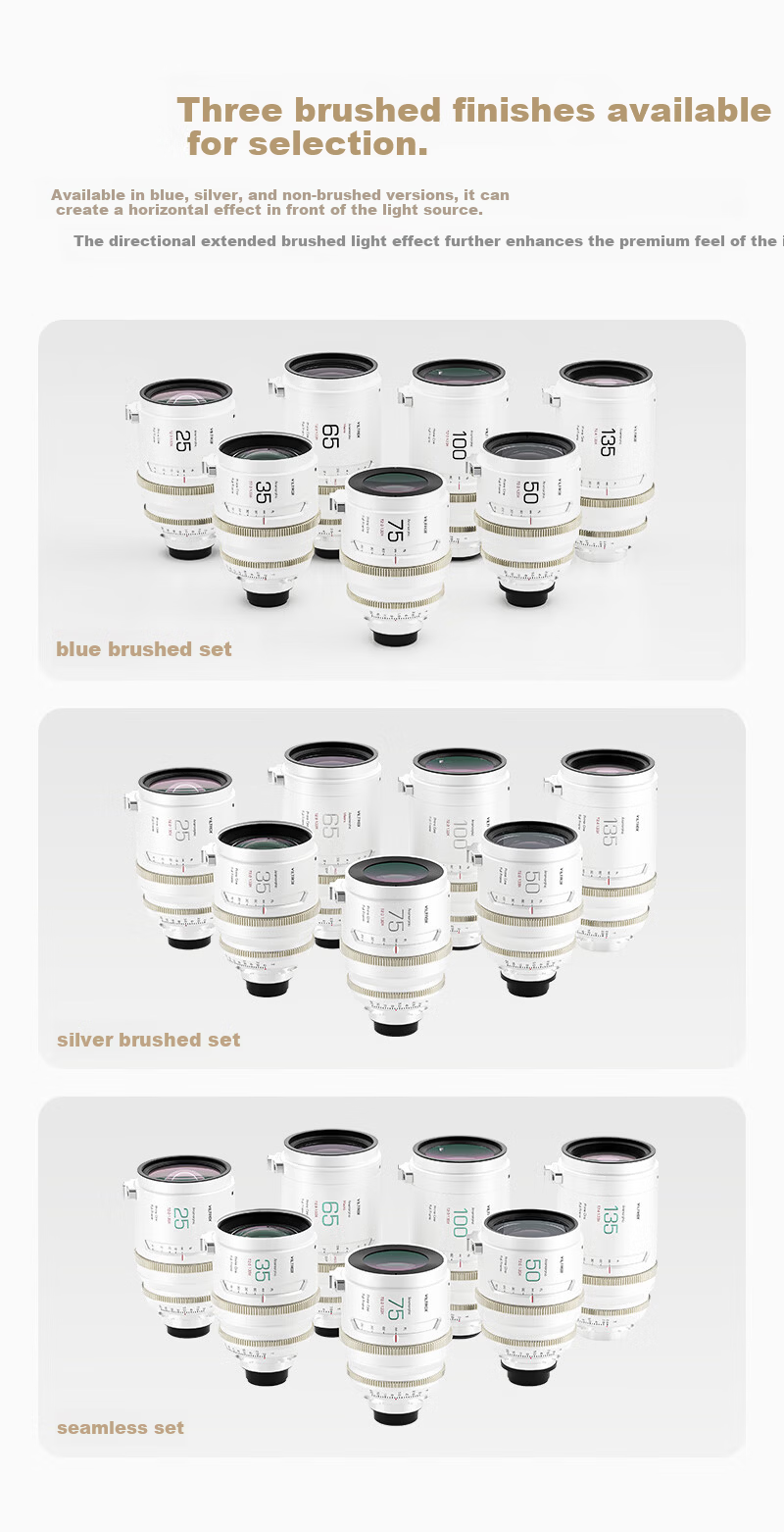 VILTROX EPIC Series Anamorphic Wide-Screen Cinema Lens EPIC 35mm T2.0 1.33X E-Mount (Blue Brushed) 5
