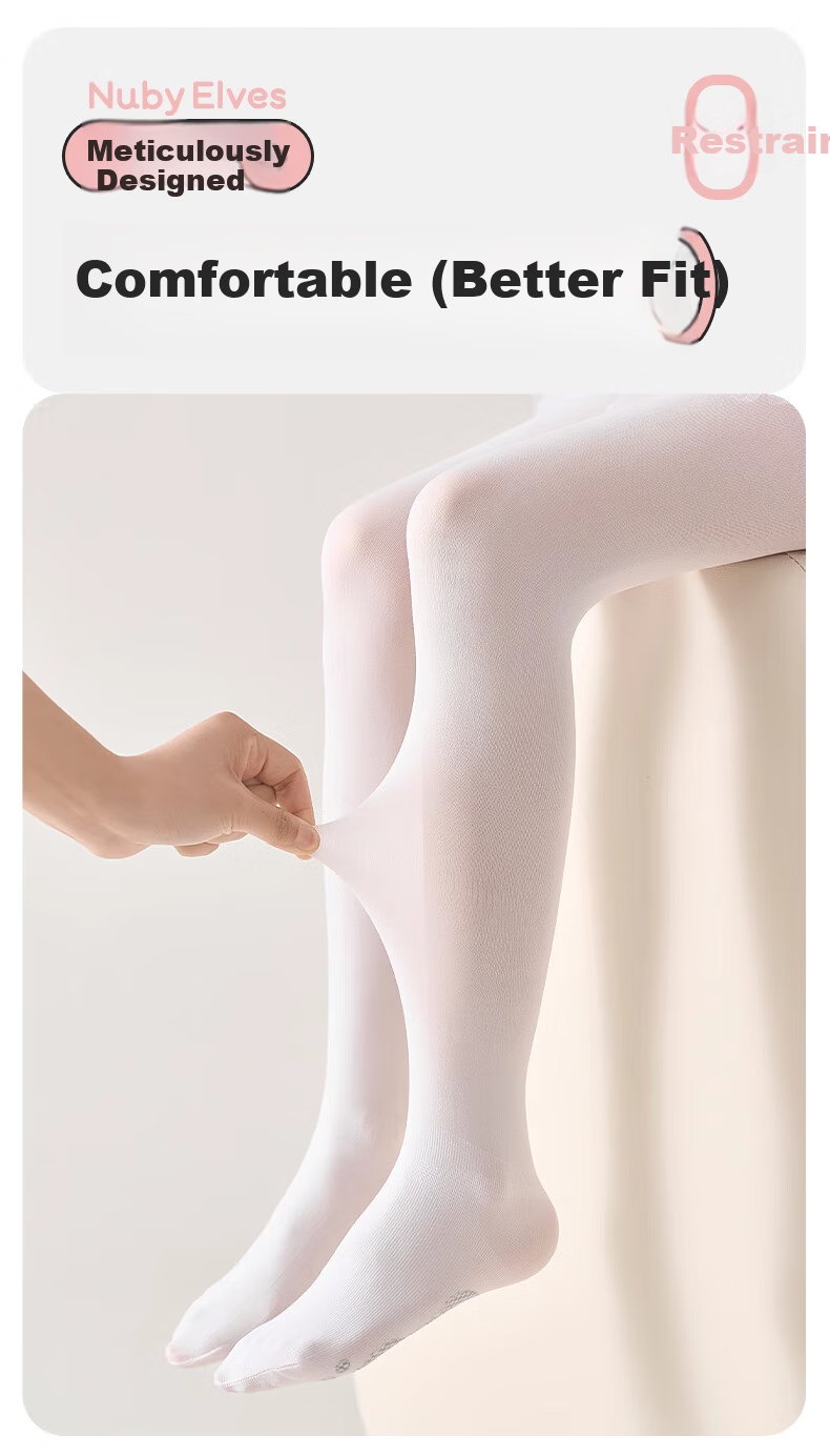 Dingguagua Children's Dance Tights Summer Pantyhose Girls Ballet Practice Socks White Leggings Stockings 2
