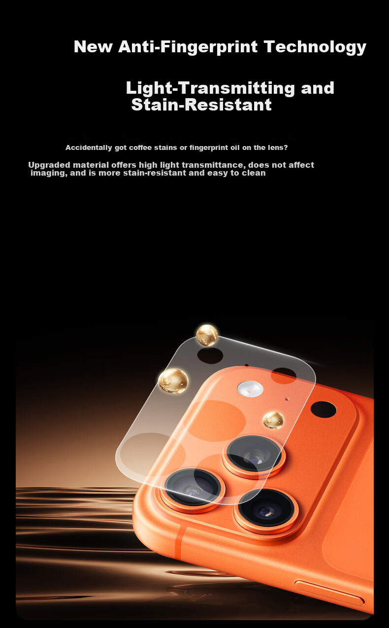 DIVI DIVI Scratch-Resistant Apple iPhone 17 Pro Lens Protector Matte Full Coverage Back Film 17P Integrated Lens Base Protective Film 11