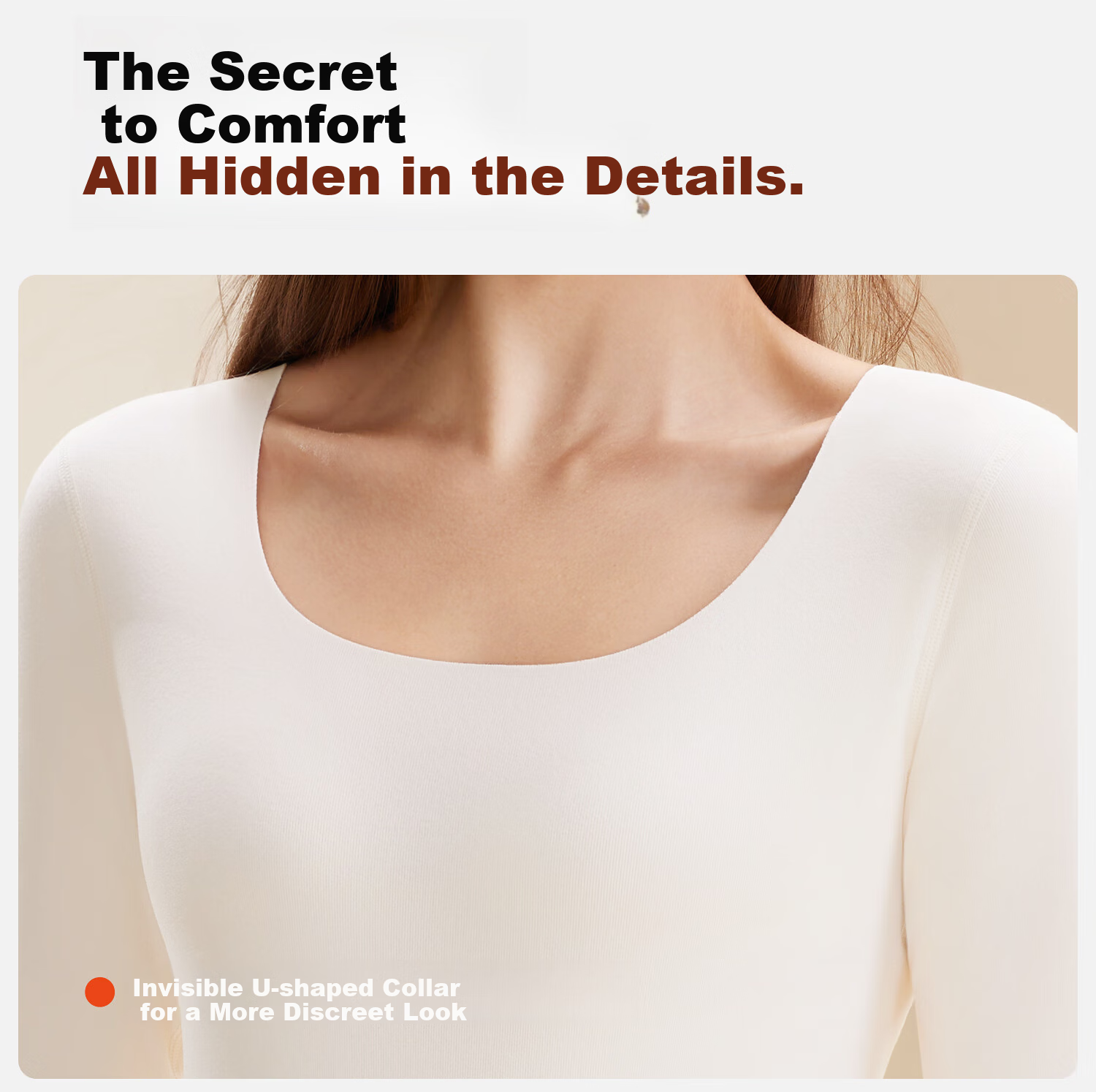 Ordifen Women's Thermal Underwear Set A-Class Seamless Fleece Lined Heat Retaining Antibacterial Autumn Winter Fleece Top and Bottom Set 19