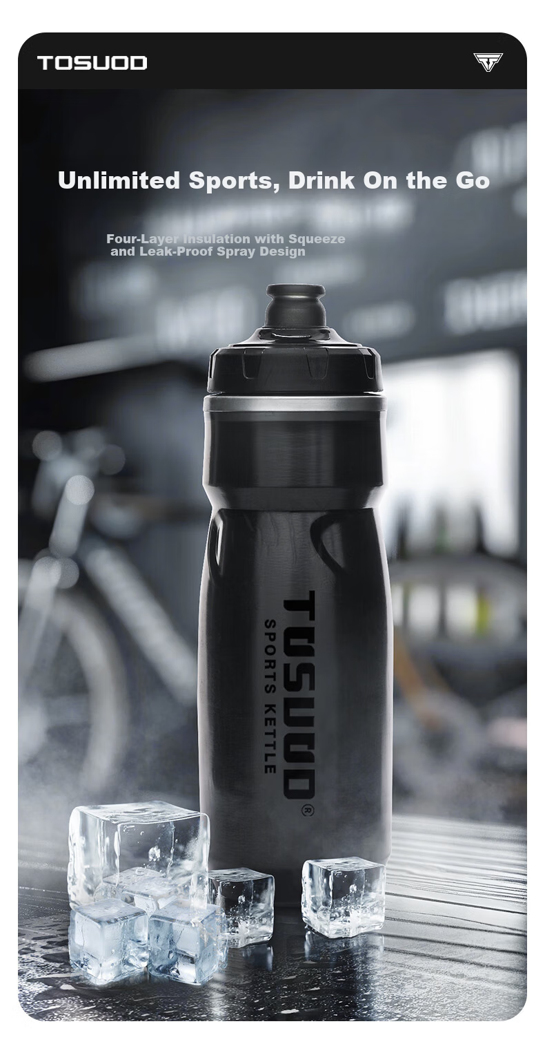 Tas Captain Bicycle Insulated Water Bottle Mountain Road Cycling Sports Ice Preservation Outdoor Bike Gear White 1