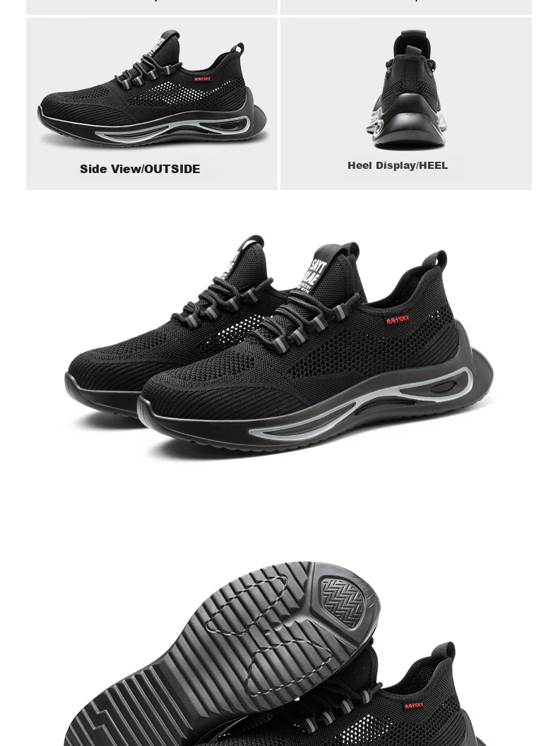 LAOGUANJIA Men's Summer Breathable Work Shoes with Fiberglass Toe Cap, Anti-Smash, Anti-Puncture, Electrician Insulated 10KV Safety Shoes for Women, Size 36, Length 270mm 16