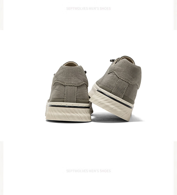 Septwolves Men's Summer 2026 New Canvas Shoes Breathable Lightweight Low-top Sneakers Trendy Casual Shoes 480375 19