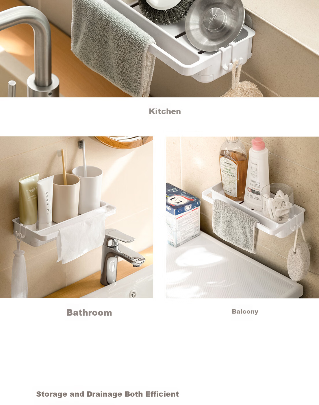 Lazy Corner Stainless Steel Foldable Draining Rack Kitchen Sink Edge Draining Shelf 2
