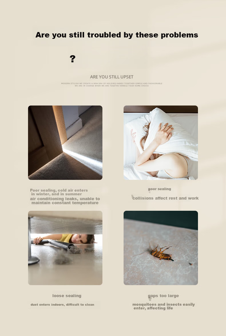Xuanjia Mital Door and Window Sealing Strip Soundproof Windproof Glass Door Anti-theft Door Windproof Door Stopper Rubber Strip 3