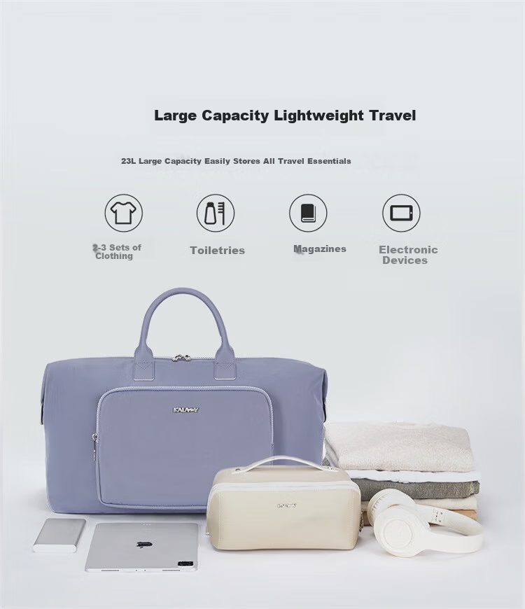 Kala Sheep Large Capacity Travel Bag Business Casual Handheld Luggage CX3006 Stylish Black 23L 6