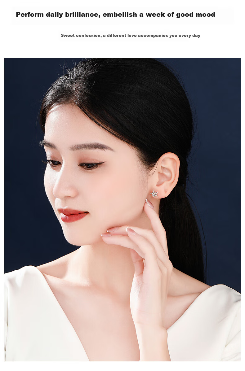 MOLADY Weekday Earrings for Women Luxury Niche High-End Feel 2026 New Birthday 520 Valentine's Day Gift for Girlfriend Wife 3