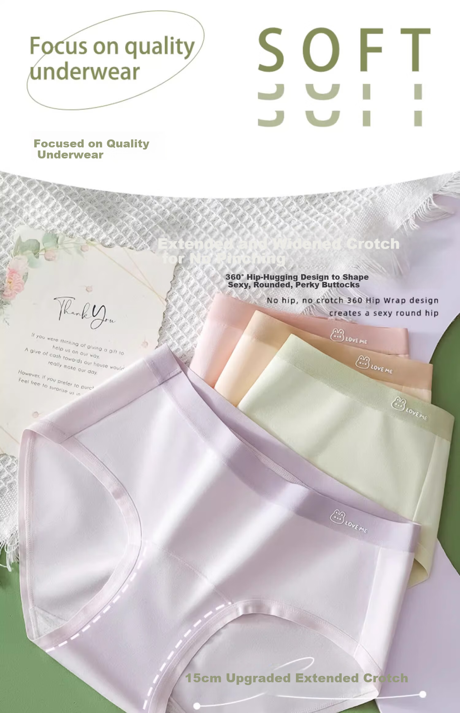 Dingguagua Girls' Seamless Underwear for Children And Teens, Antibacterial Triangle Panties for School-Age Girls Aged 10 to 14 during Puberty 4