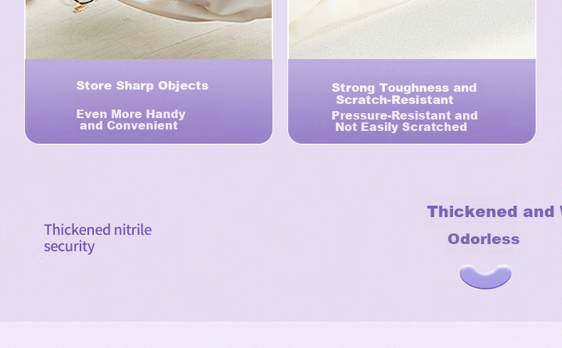 Nitrile Dishwashing Gloves for Women Durable Kitchen Cleaning Waterproof Rubber Latex Gloves 6