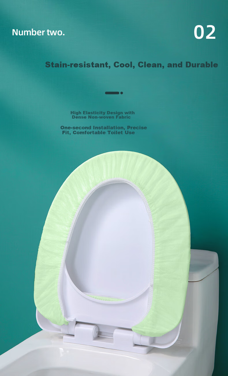 Briars Disposable Toilet Seat Covers, Extended And Thickened, Individually Wrapped, Portable Travel Sanitary Toilet Seat Protectors, 40 Pieces Per Pack 3