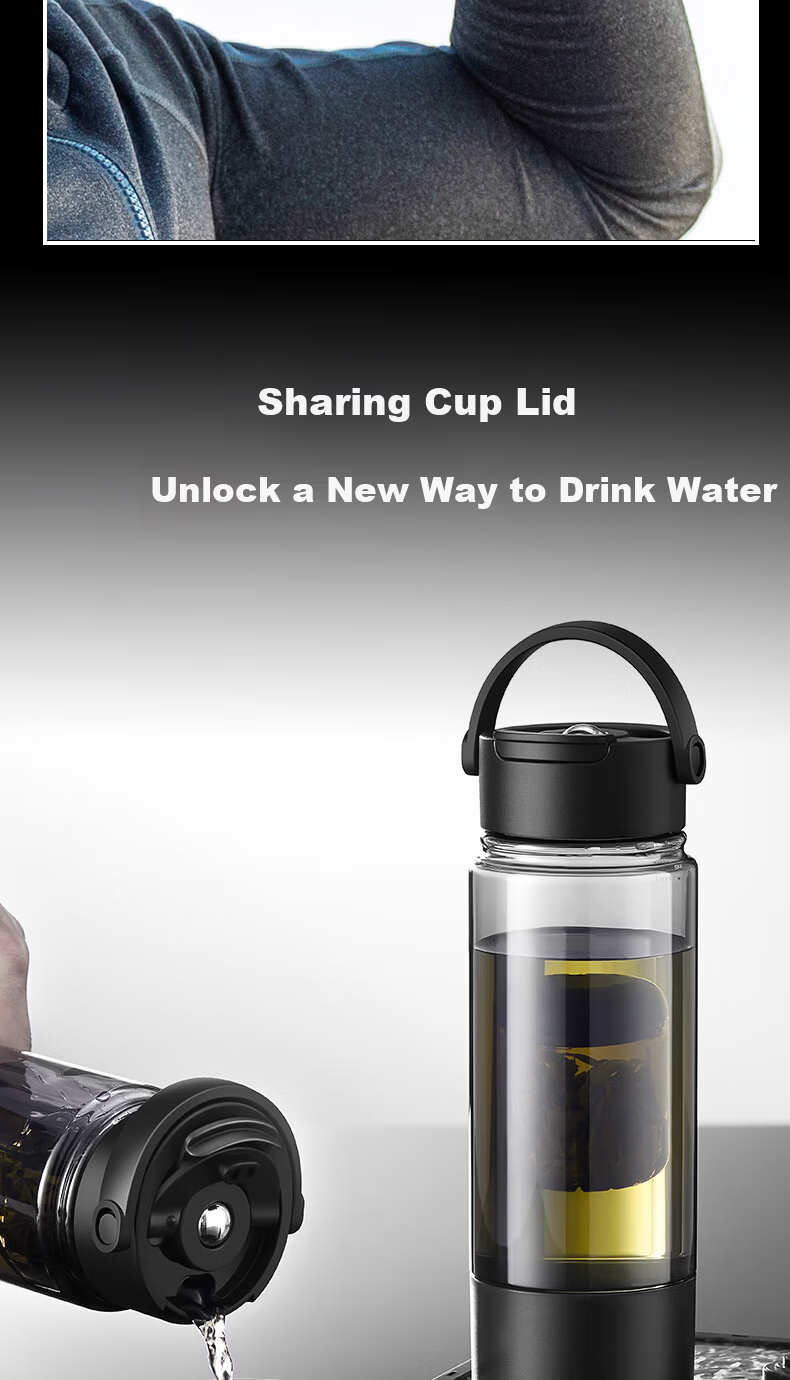 ENO Magnetic Infuser Tea Cup Men Tea Water Separation Tritan Water Bottle High Temperature Resistant Food Grade Suitable for Boiling Water 8