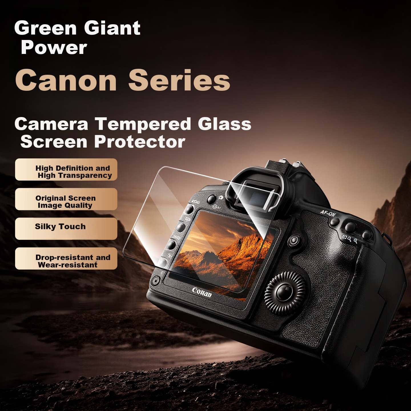 Llano Tempered Glass Screen Protector for Canon EOS R50V/R100/R10 Camera DSLR Mirrorless Accessories