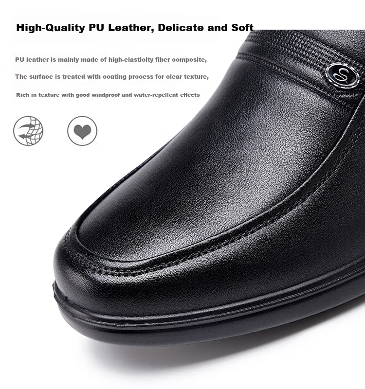 Hengyuanxiang Men's Slip-On Business Casual Breathable Driving Loafers XB406035 Black 40 7
