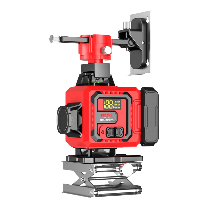 Delixi Electric Green Light 16-Line Infrared Level Laser Dual Power High Precision Strong Light Fine Line Auto Leveling Outdoor Construction