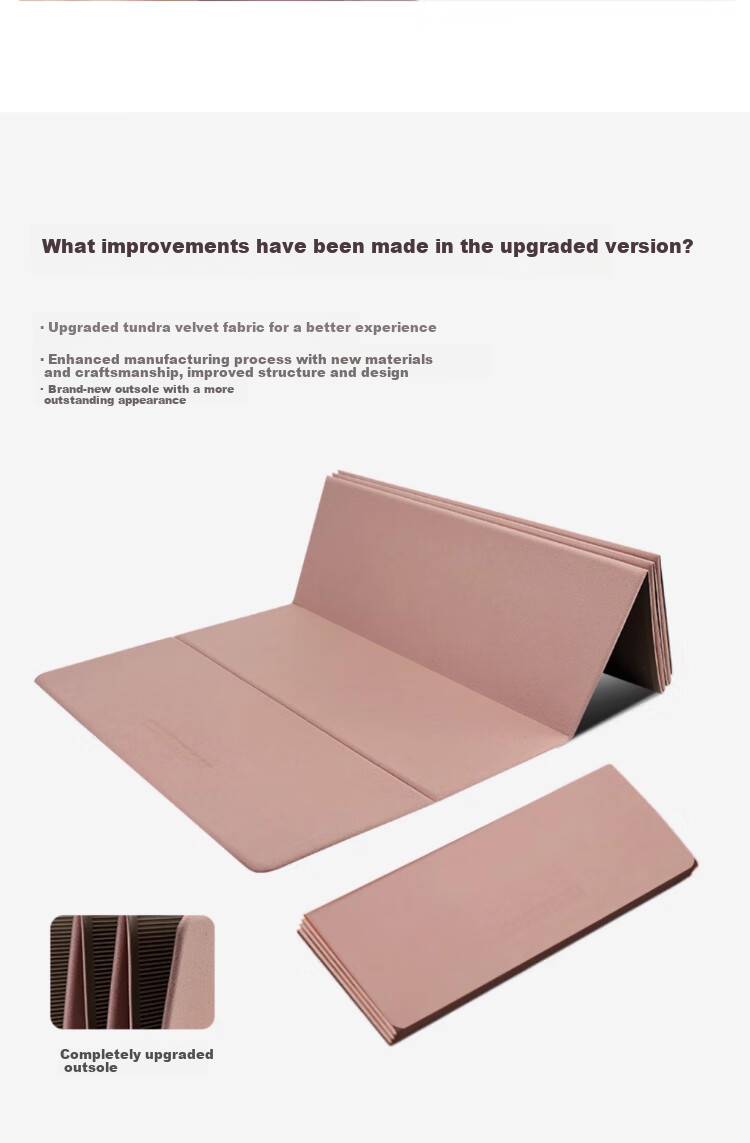Neumee Foldable Portable Yoga Mat, Shock-Absorbing, Quiet, Eco-Friendly, Odorless Floor Mat for Home Use, Blue Exercise Mat Gift for Men And Wome 4