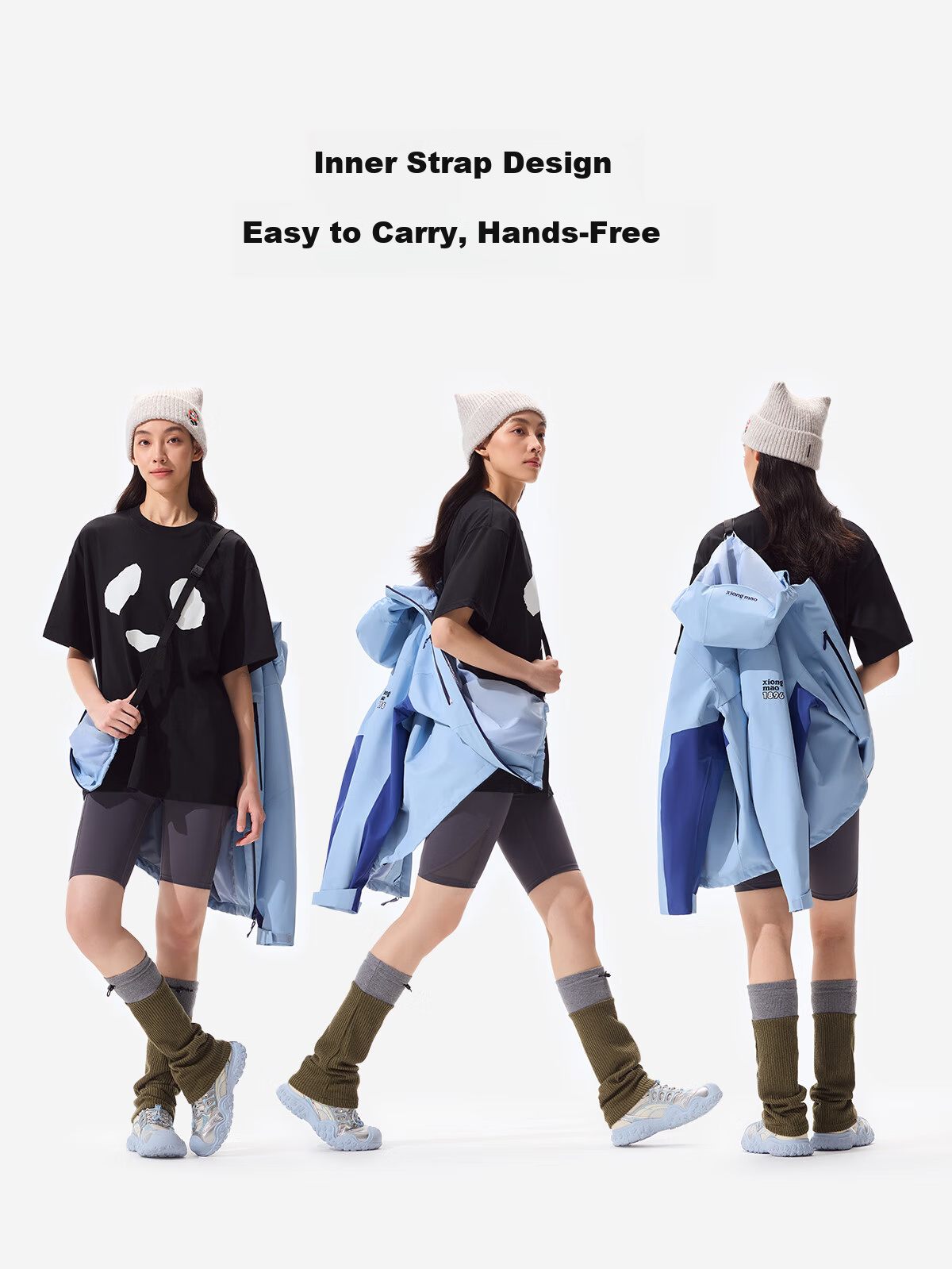 Xiongmao Zhang Yuxi Same Style [Tanyuezhe] Three-In Jacket for Women, Autumn And Winter Windproof Waterproof Mountaineering Coat for Me 12