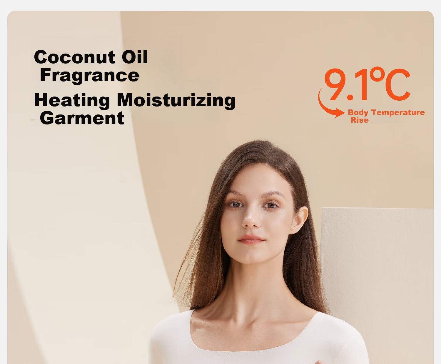 Ordifen Women's Thermal Underwear Set A-Class Seamless Fleece Lined Heat Retaining Antibacterial Autumn Winter Fleece Top and Bottom Set 2