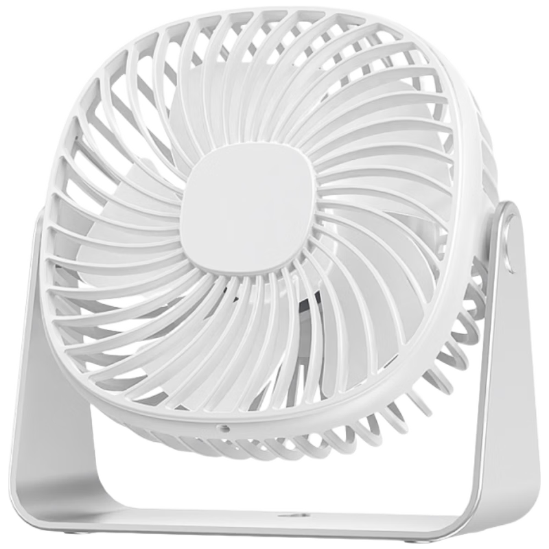 Kingdee USB Desktop Mini Fan Quiet Small Electric Fan for Home Bedroom Student Dormitory Office Desktop Fan White F1011