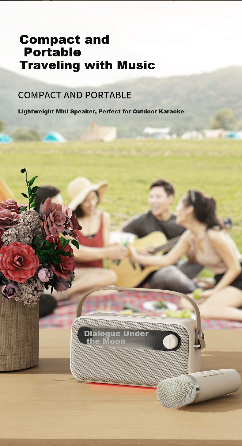 Aishuomei KTV Karaoke Microphone Speaker All-in-One Home KTV Set Portable Outdoor Handheld Karaoke Speaker 7