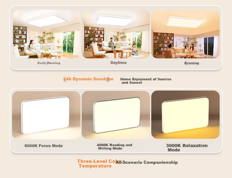 Haishibao Ceiling Light Living Room Main Light Full Spectrum Eye Protection LED Simple Fixture 30㎡ Suitable 150W All-Inclusive Price 14