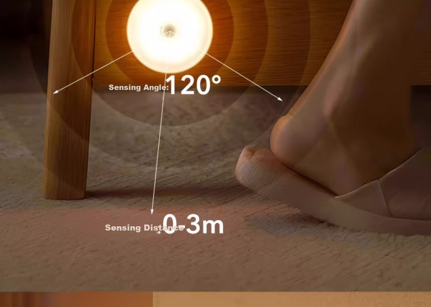 Heart Lock Sensor Night Light Rechargeable Magnetic Long Battery Life for Bedroom Closet Corridor Nursing Nighttime Use 8