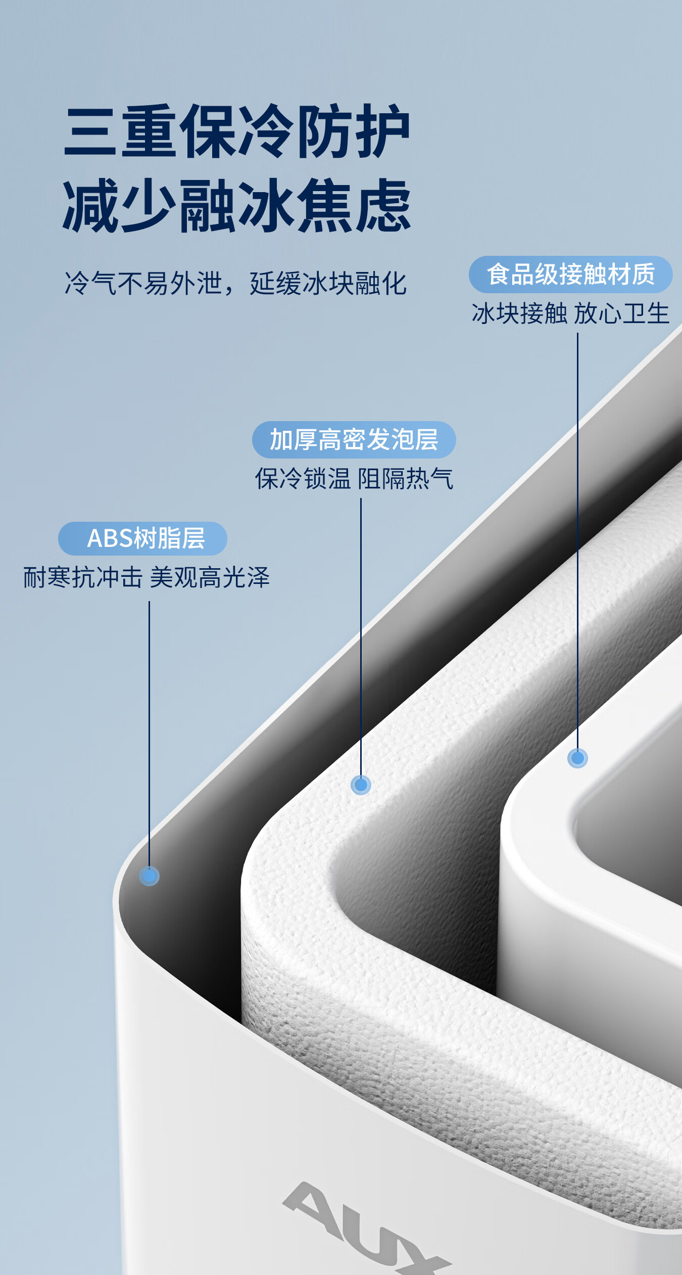 AUX【Price Protection 618】Home Mini Ice Maker Dormitory Bullet Ice Fully Automatic Self-Cleaning Low Power Ice Cube Machine 8