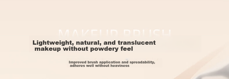 Huayang Green Cloud Mermaid Foundation Brush - 1 Piece, Non-Powder Absorbing, Streak-Free Makeup Brush, Cangzhou Cosmetic Brush 12