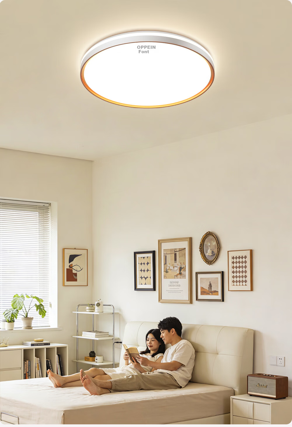 Oppein Full Spectrum Eye Protection LED Ceiling Light for Bedroom Study Children's Room Modern Minimalist Lighting with Installation Included 10