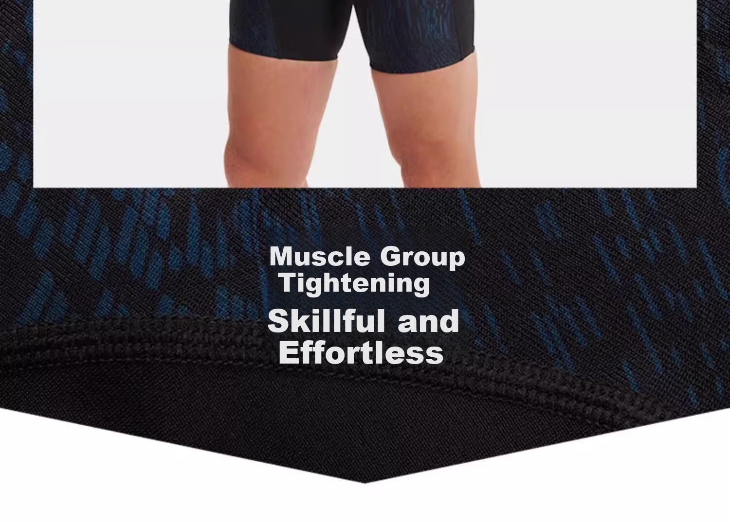 Speedo Men's Functional Series Muscle Support Swimming Fitness High-Elastic Quick-Dry Knee-Length Swim Shorts, Black/sky Blue, Size 36 7