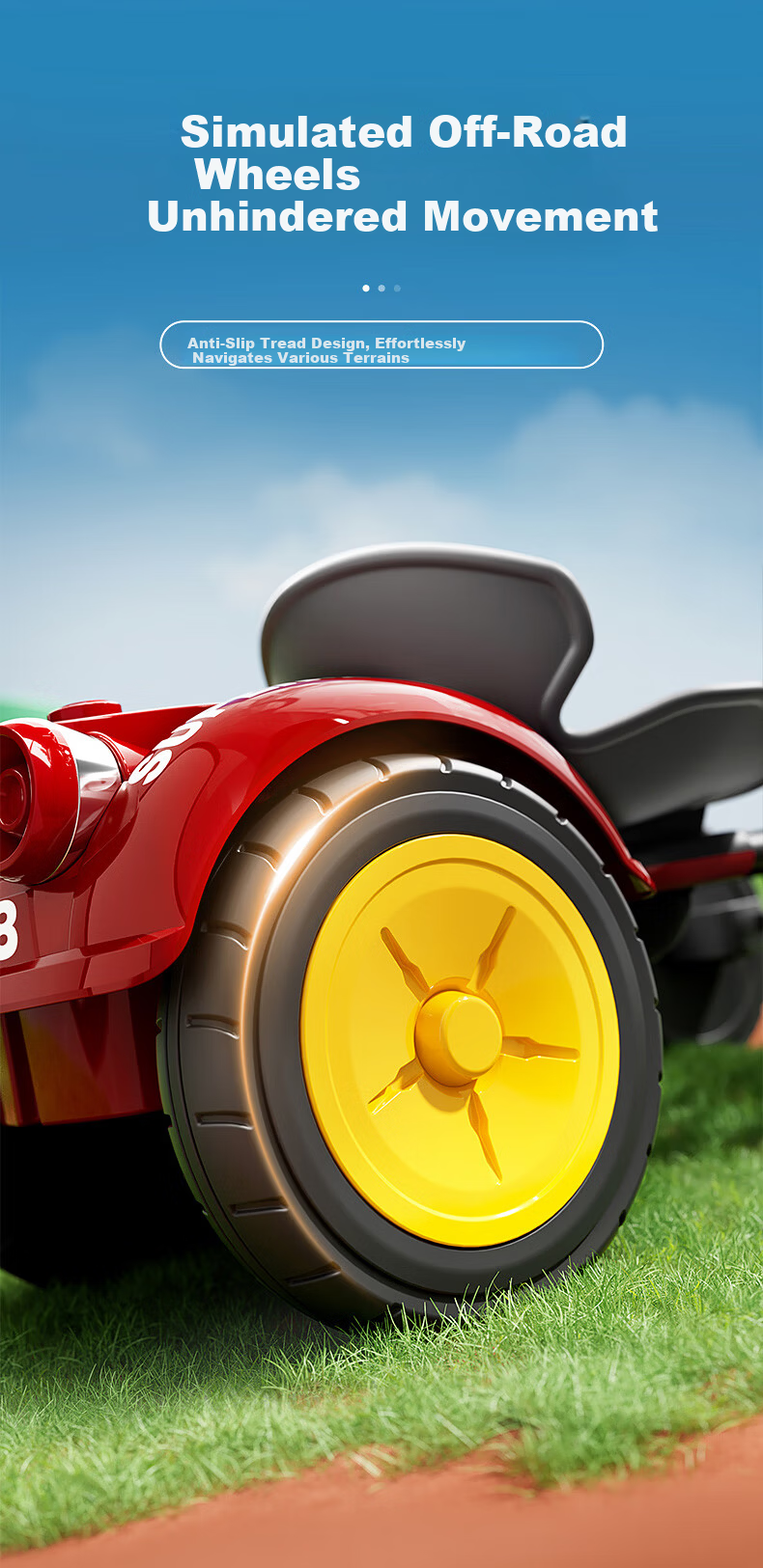 Kids Electric Ride-On Car for Boys and Girls, Remote Control Go-Kart, Four-Wheel Vehicle for Ages 3-8 11