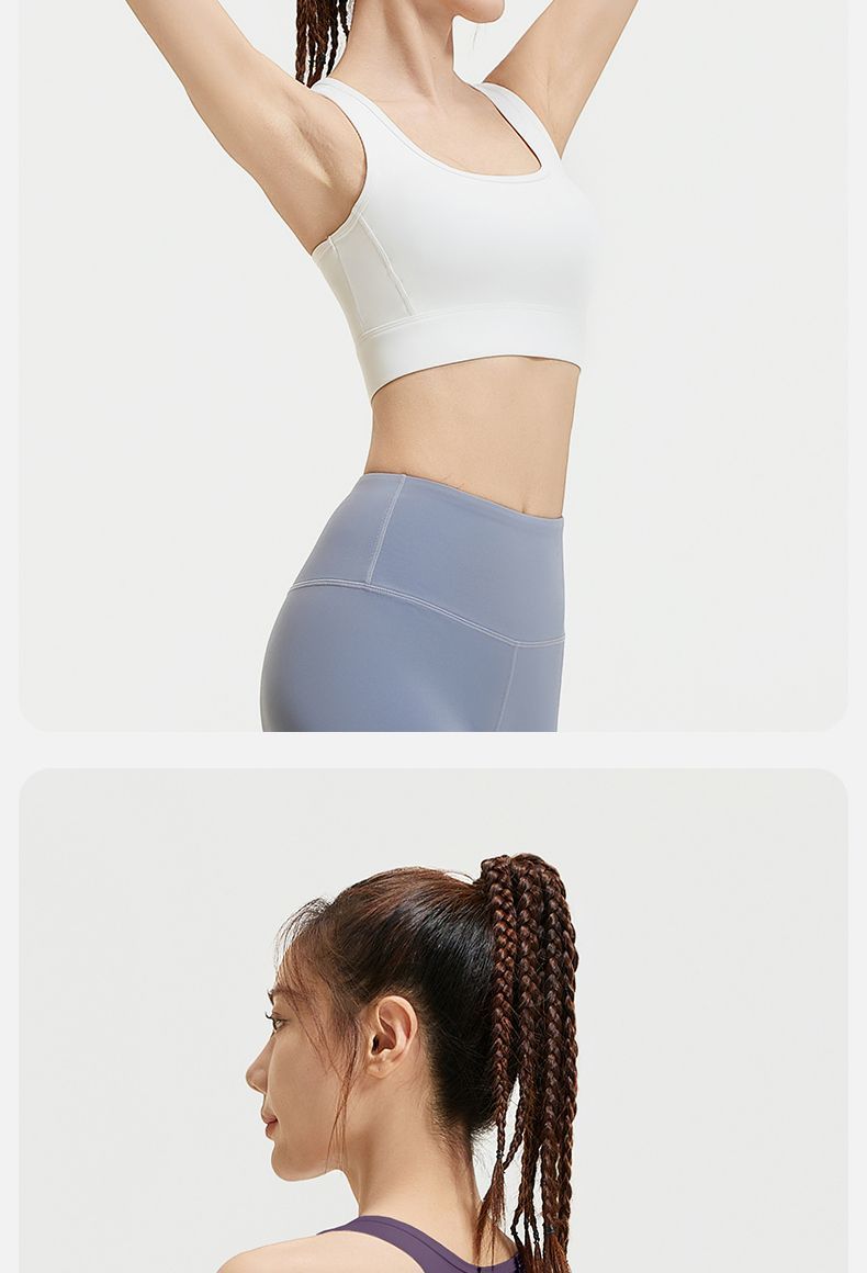 MINISO Sports Bra Yoga Bra Shockproof Medium-High Intensity Sports Vest Backless Fitness Yoga Wear for Women 20