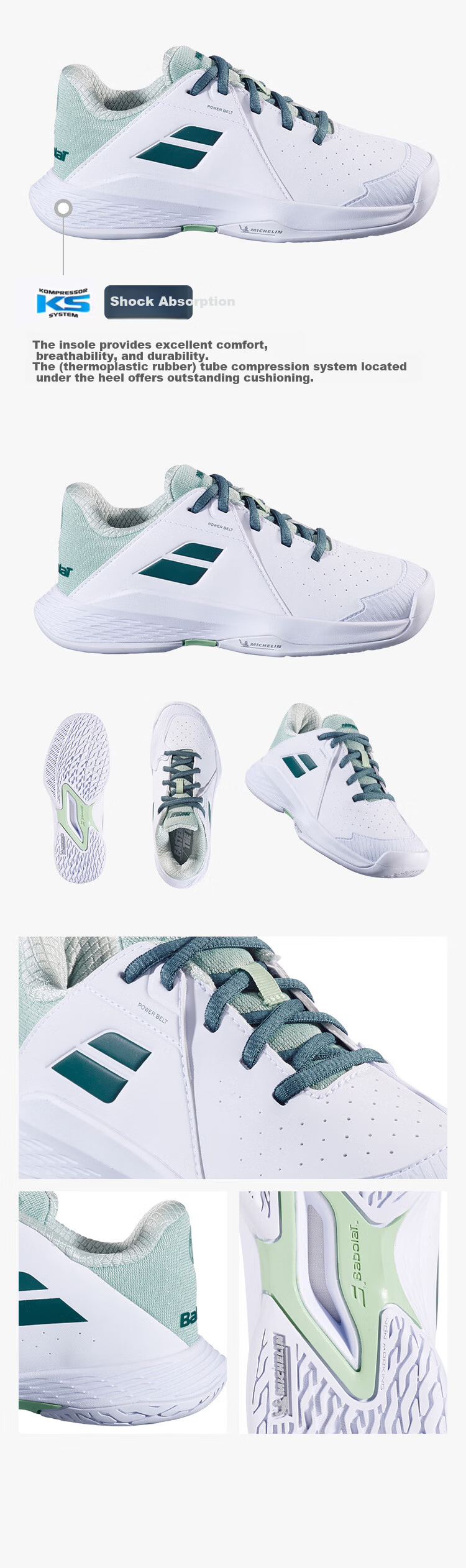 Babolat Wimbledon Collaboration Junior Tennis Shoes 6