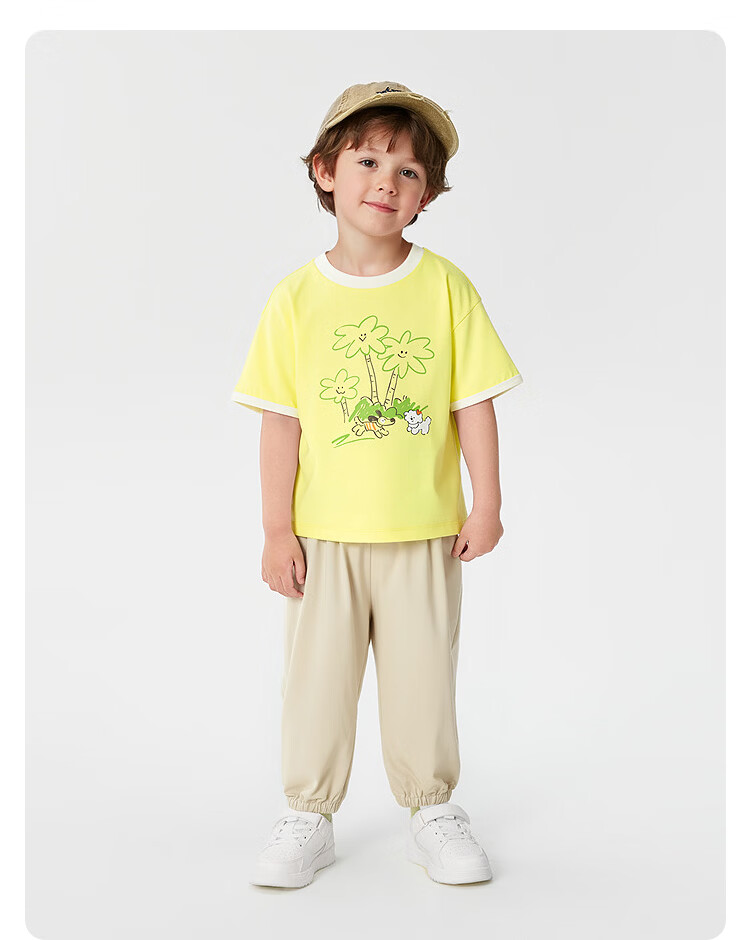 Balabala Kids Short Sleeve Set Girls Boys Baby Two-Piece 2026 New Summer Cotton Feel T-Shirt and Pants Trend 15