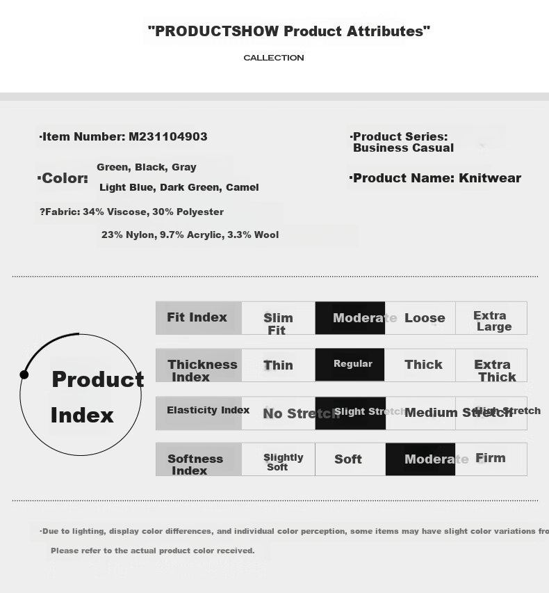 Hengyuanxiang Men's Knitted Cardigan Spring Autumn Solid Color Wool Blend Casual Warm Sweater Jacket 7