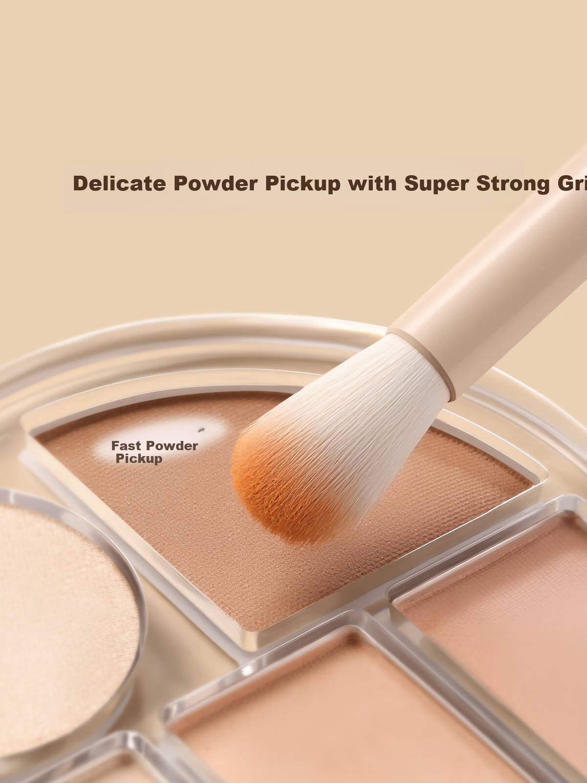 OEIEZ Dual-Ended Portable Soft Makeup Brush Set with Mirror – Eyeshadow and Concealer Brushes 2