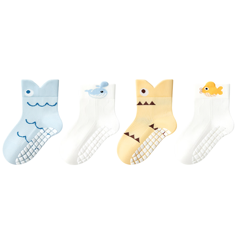 Baby Baby Floor Socks Summer Cotton Socks Children's Loose Breathable Non-Slip Socks Infant Indoor Cooling Learning Walk Socks