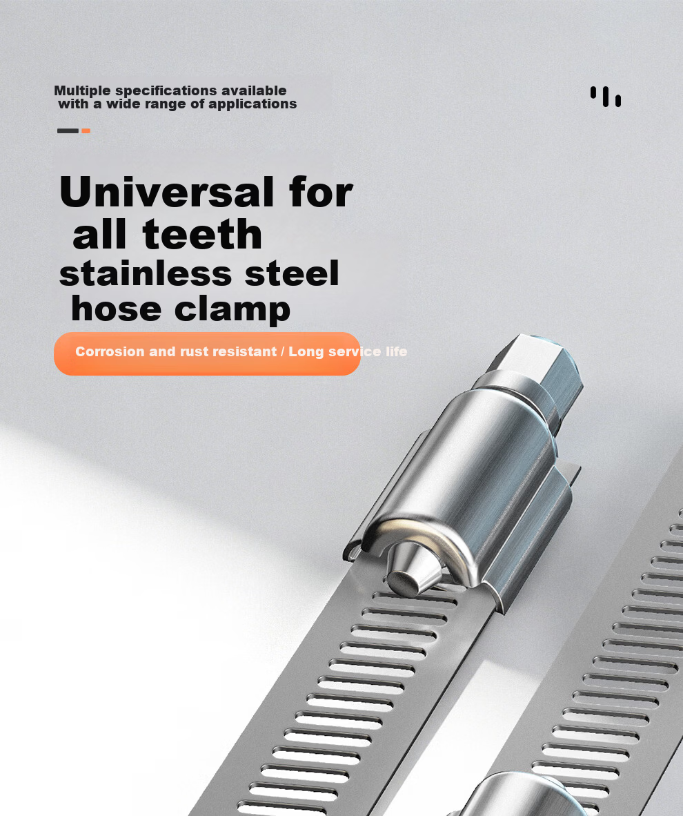 COMPCCTV 304 Stainless Steel Clamp Ring for Surveillance Horizontal Rod Bracket Cement Pole Utility Pole Waterproof Box Steel Band Thickened Hose Clamp 1