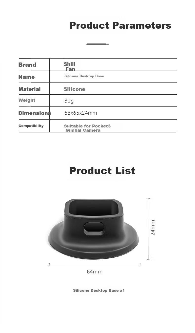 Shili Fan DJI Pocket 3 Protective Case Gimbal Cover Body Protection Cap OSMO Action Camera Protective Sleeve Screen Cover Shockproof Scratch-resistant Storage Bag Accessories 7