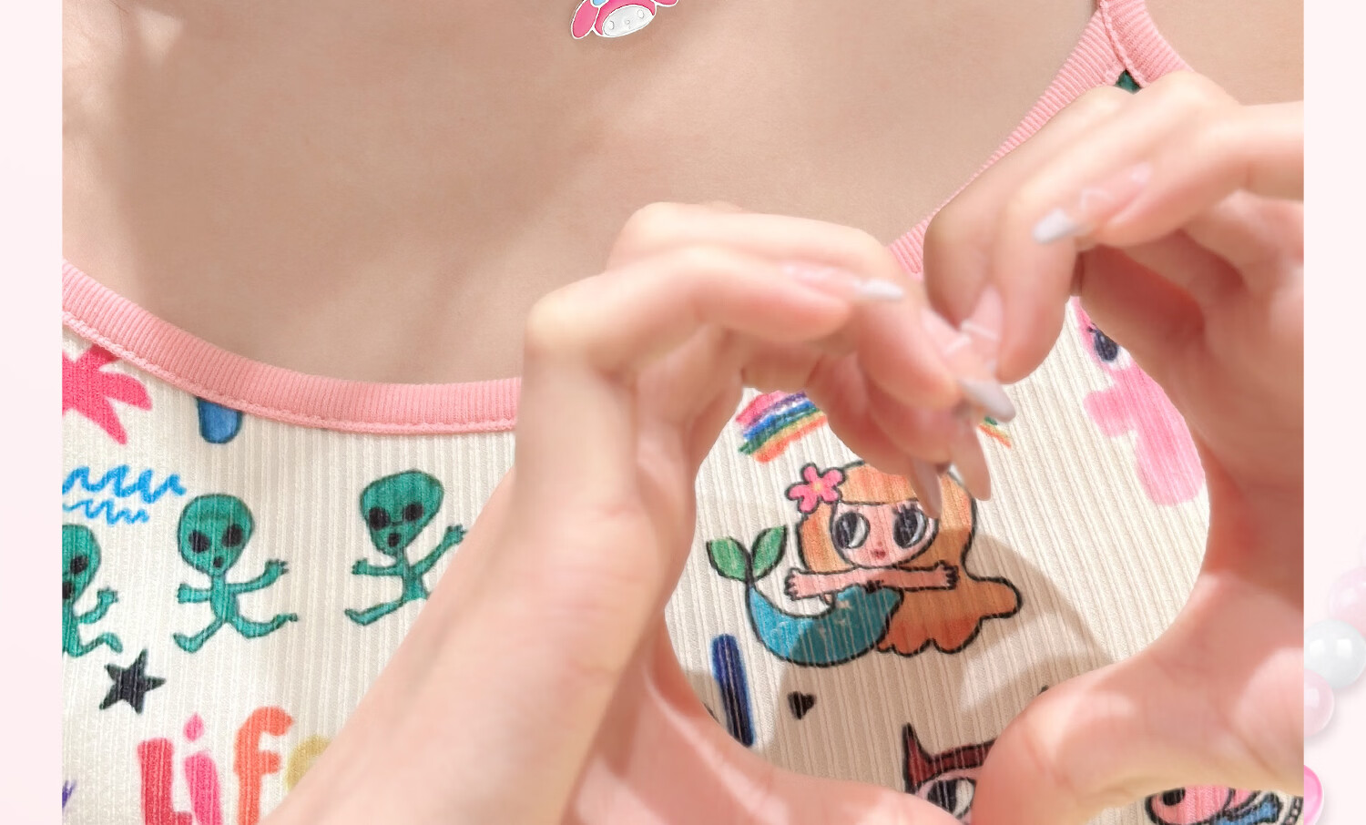 Chao Se Hui Sanrio Kuromi Children's Necklace Girls Birthday Gift Necklace for Girls Daughter Back to School Gift 3218 21