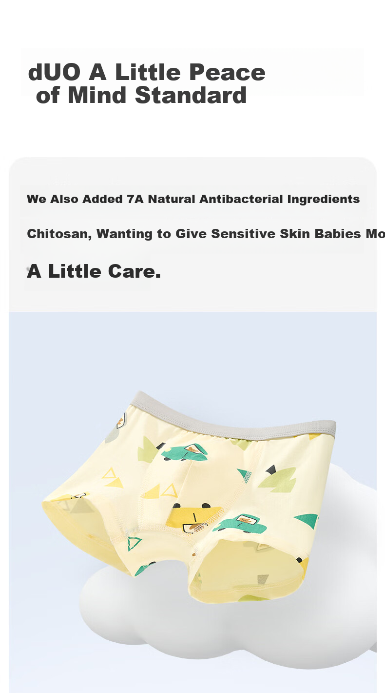Nido Bear Boys' Cotton Breathable Antibacterial Boxer Briefs for Kids, 3-Pack 11