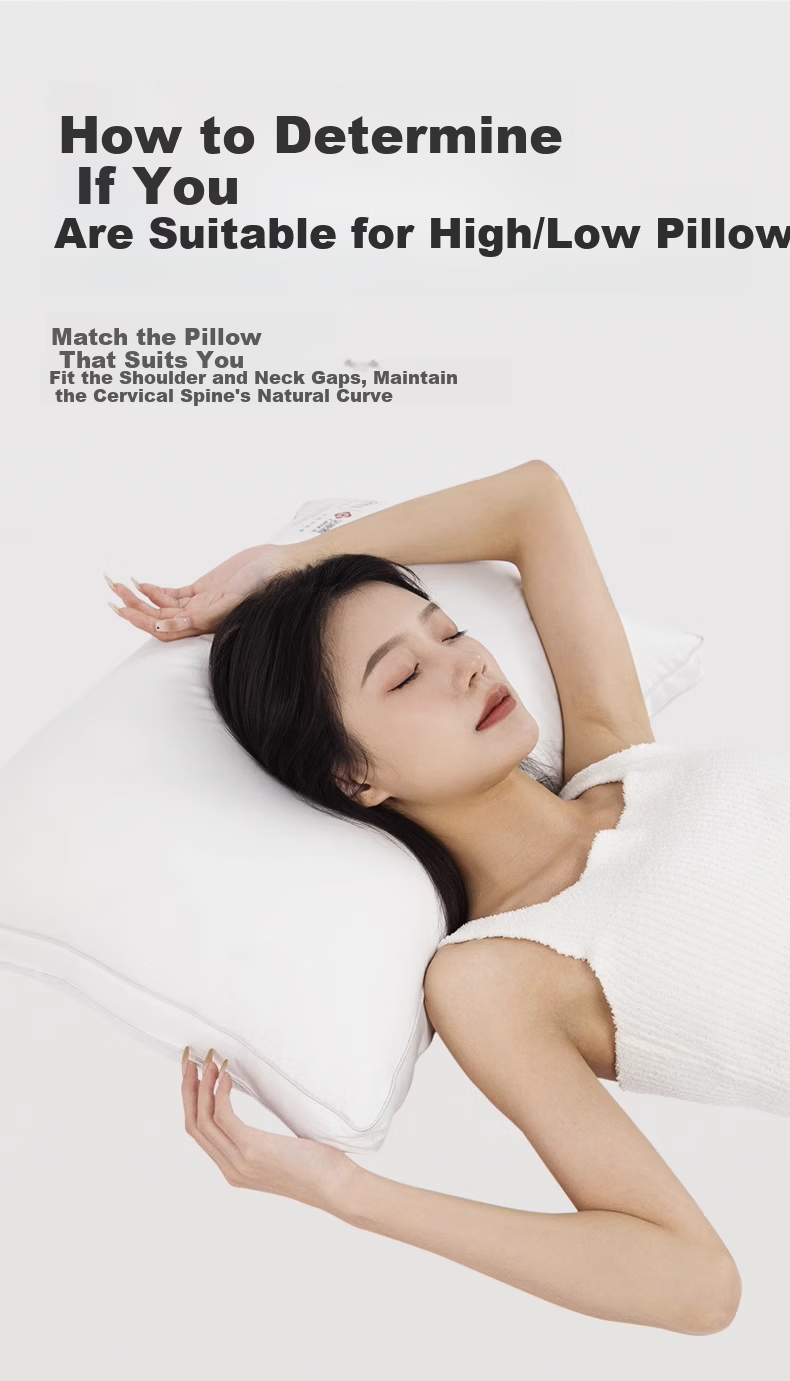 Grace Pure Cotton Pillow Core Adult Neck Support Sleep Pillow Home Dorm Pillow Medium Size 6