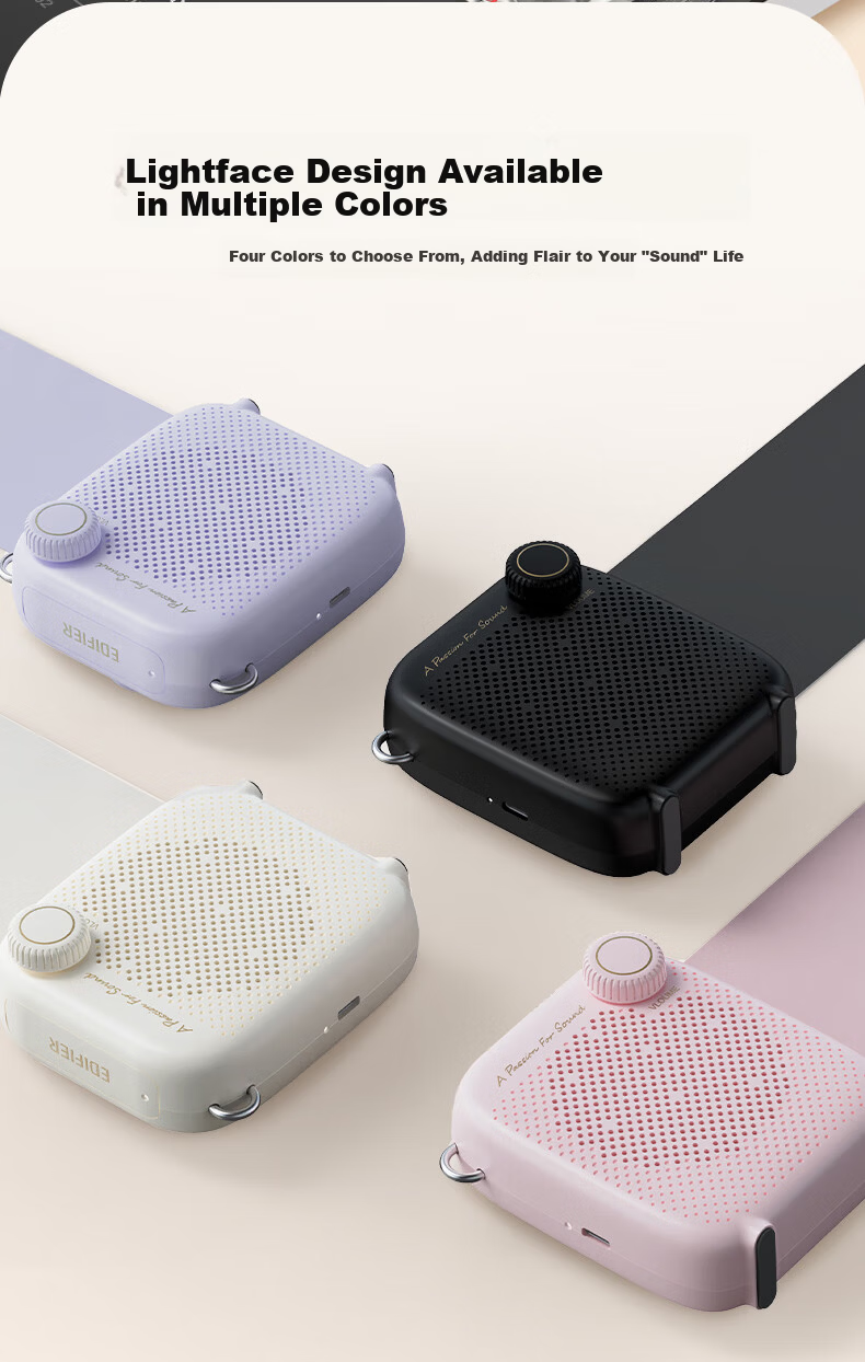 EDIFIER MF1 Wireless Portable Amplifier Mini Bee Amplifier Teacher Tour Guide Amplifier Summer Purple 25