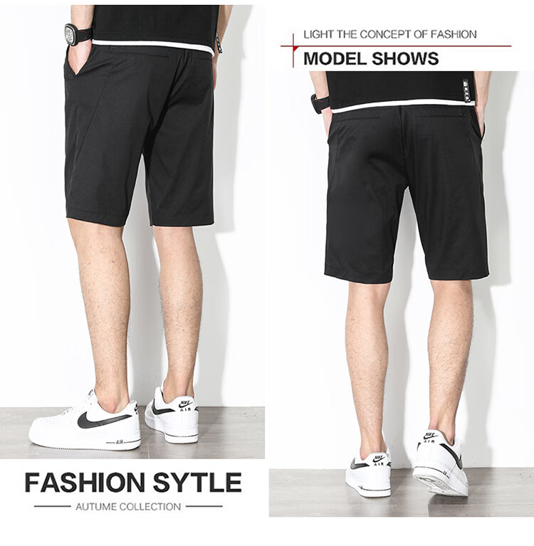 Hodo Men's Summer Casual Fashion Cotton Cargo Comfortable Breathable Versatile Five-Point Sports Shorts 20
